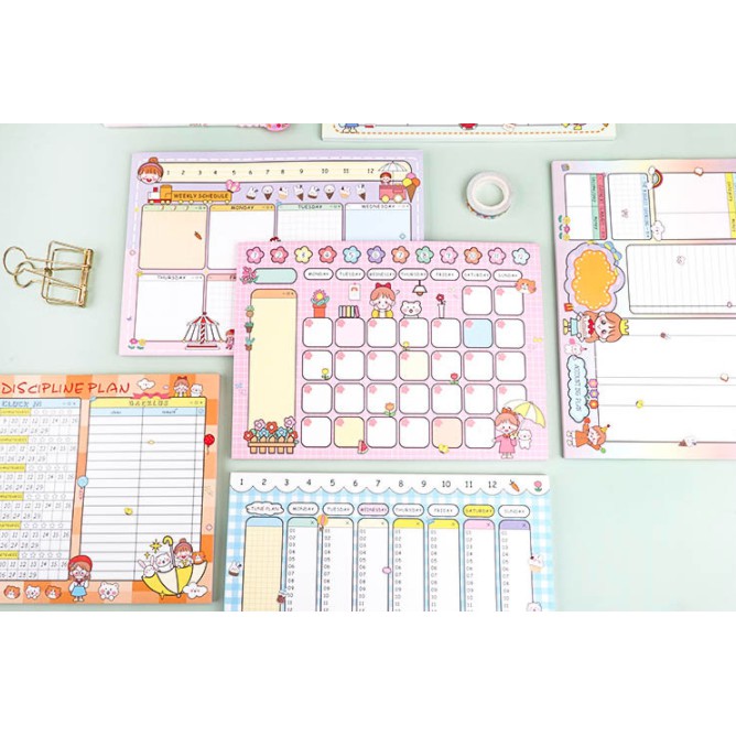 

Planner Cute Girl B5 Isi 50 Lembar