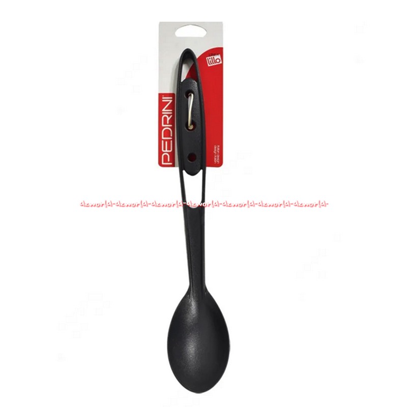 Pedrini Spoon Nylon For Non Stick Black Alat Sendok Centong Saji Panjang Peddrini Peddrinni Pedrinni