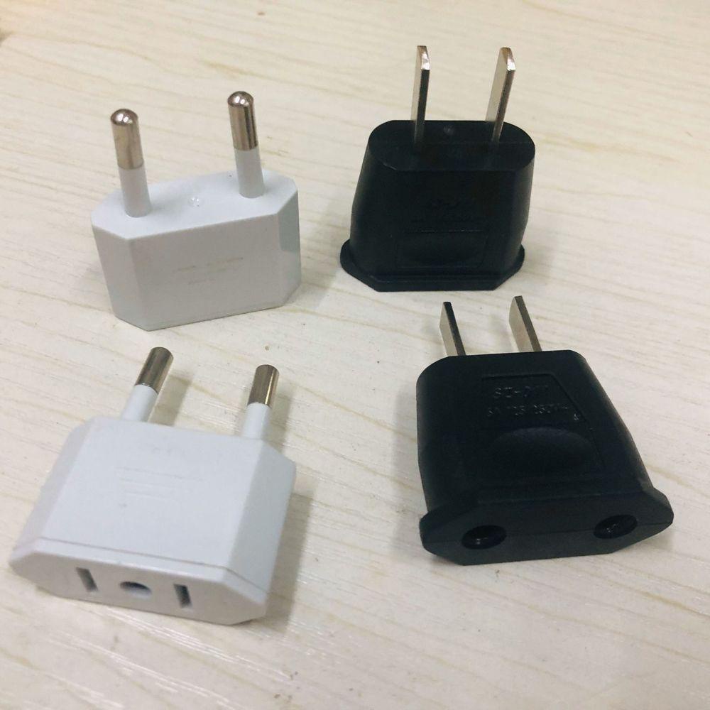 AUGUSTINA Adaptor Travel Adaptor Mini Universal EU To US EU Plug Adapter US Plug Adapter Konverter Daya Charger Handphone