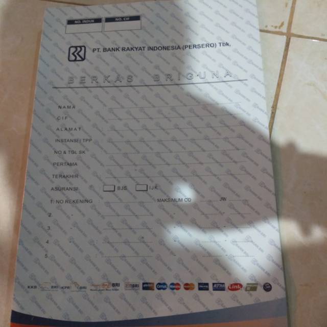 

Cetak Map Berkas Briguna Untuk Bank Bri