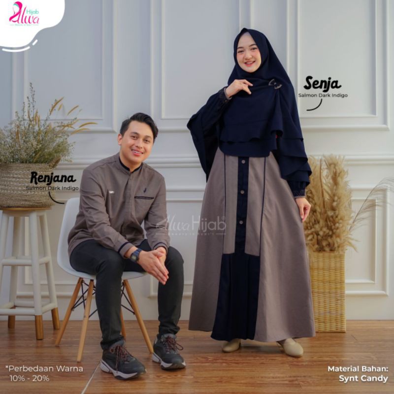 Renjana Senja Couple Set - Alwa Hijab (Ready Stock)