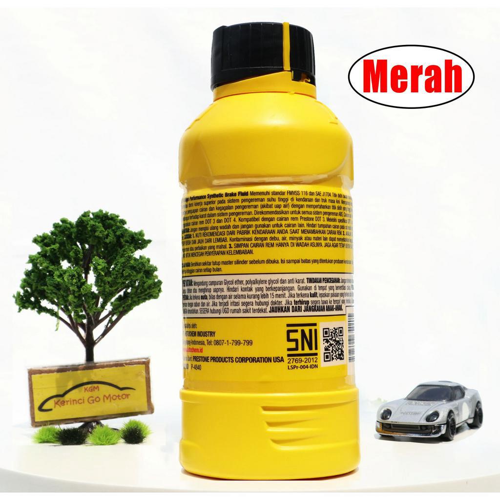 PRESTONE MINYAK REM DOT 4 MERAH 300 ML BRAKE FLUID SYNTHETIC CAIRAN REM