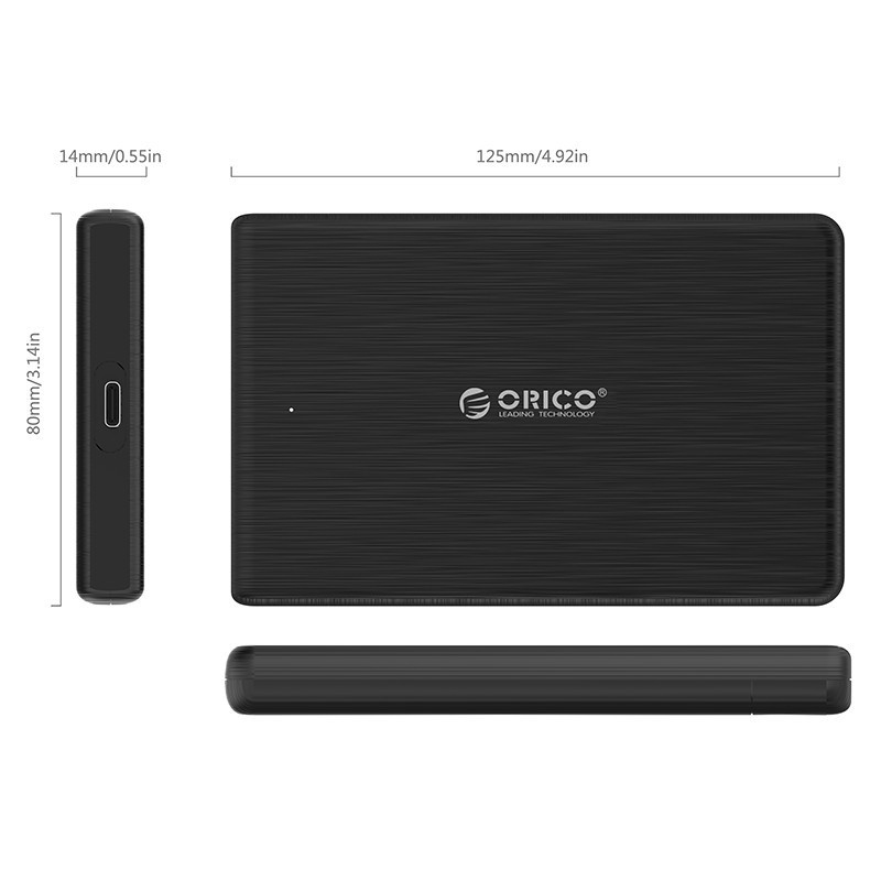 Orico 2189C3 Portable 2.5 inch USB 3.1 Type-C External HDD Enclosure
