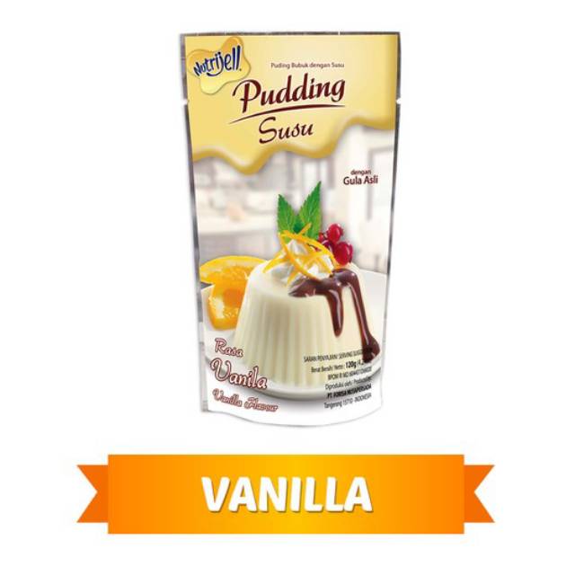 NUTRIJELL puding /  Nutrijell Pudding Susu Rasa Vanila / Vanilla flavour