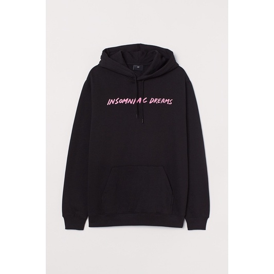 Hoodie H&M Insomniac Dreams Black