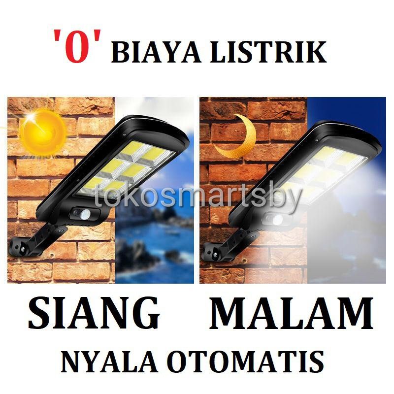 Lampu Jalan Dinding Sensor Solar Tenaga Surya Lampu Taman Anti Air Dengan Remote LT 6120