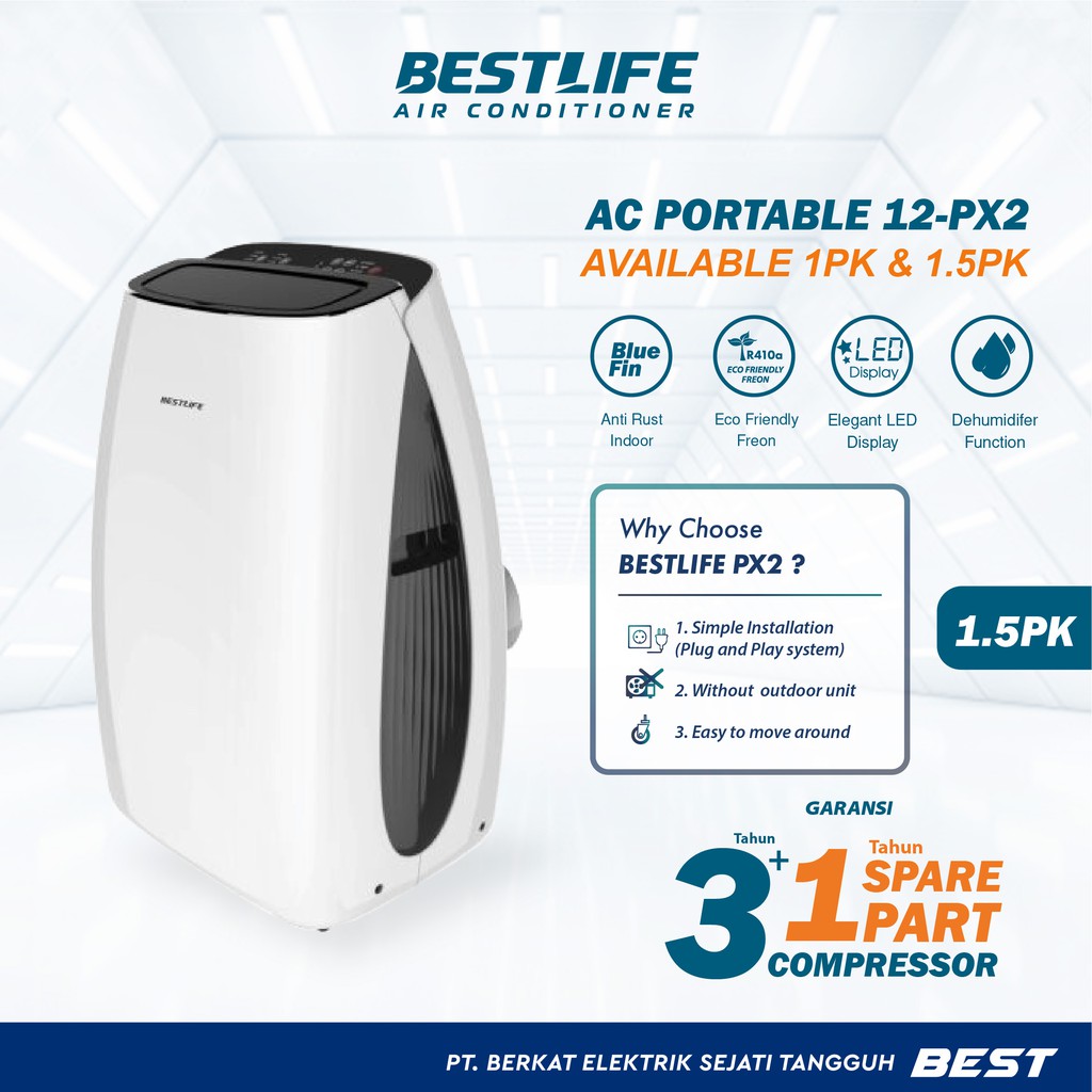 Jual AC BESTLIFE Portable 1.5 PK Shopee Indonesia