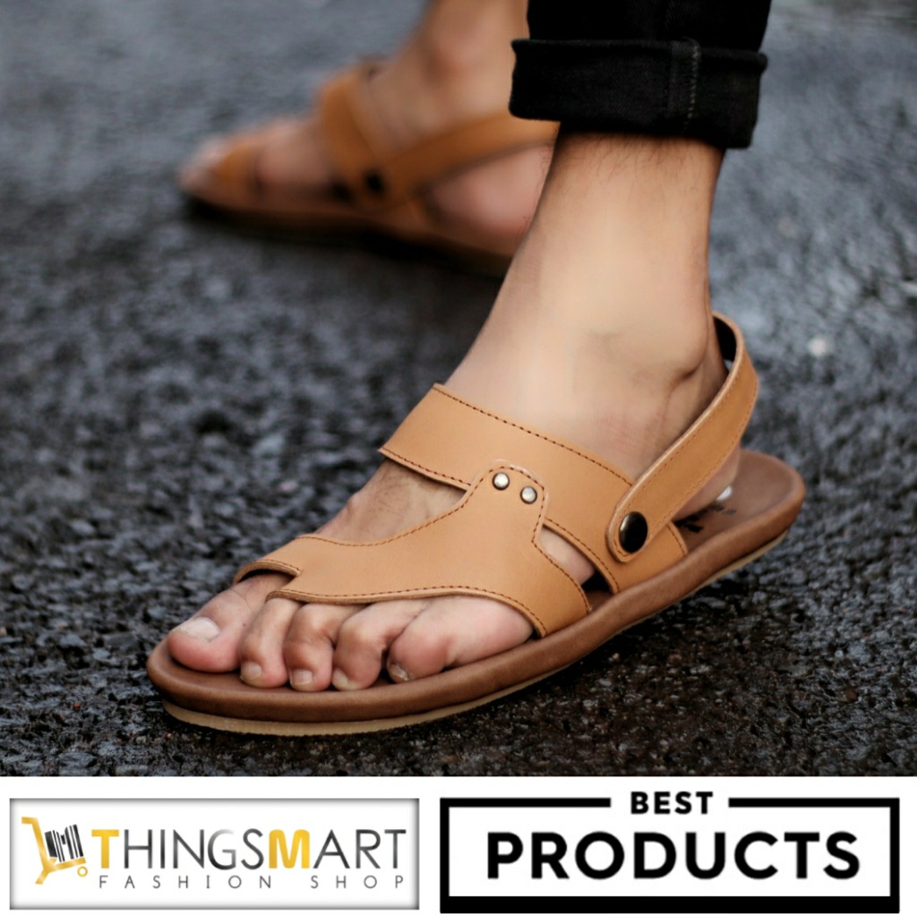 Sandal Pria Kulit Asli Model Jepit Tali CEVANY RIOT ORIGINAL Sandal Pria