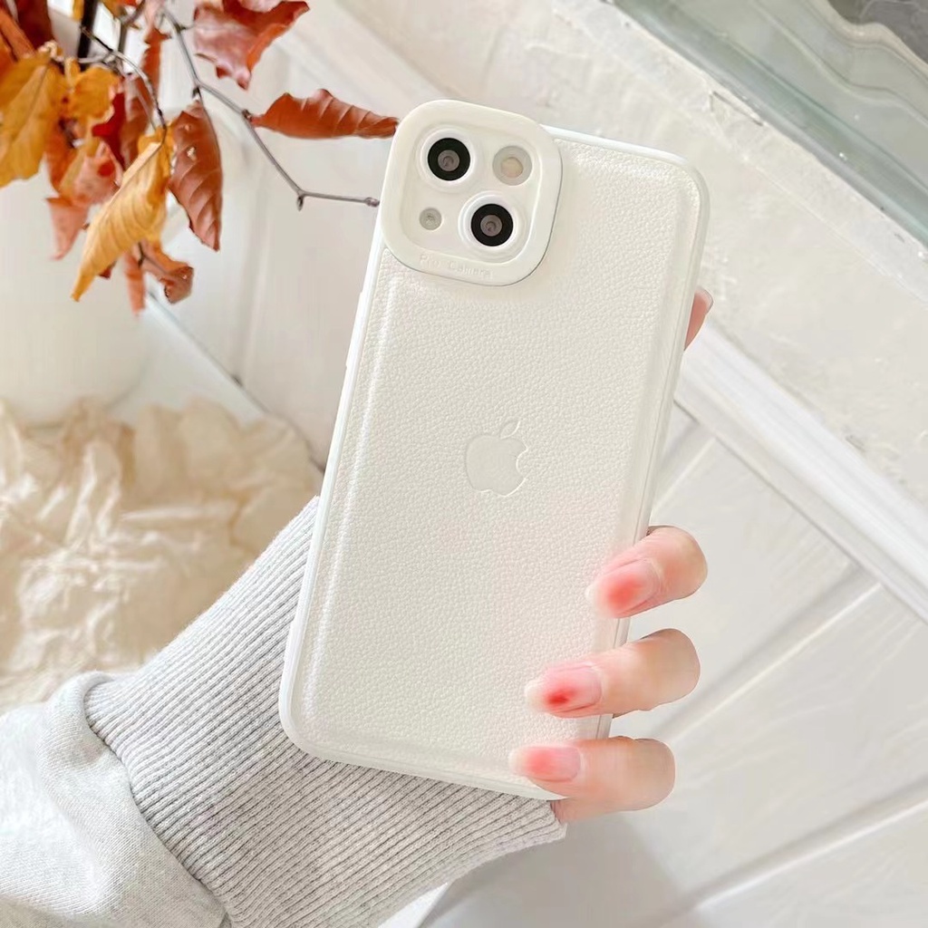 Case Bahan Kulit Motif Emboss Untuk iPhone 11 Pro MAX 13 Pro MAX 12 Pro MAX X XS MAX XR 7 Plus 8 Plus