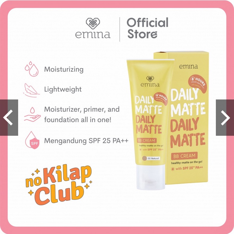 ❤ jselectiv ❤ EMINA DAILY MATTE BB Cream | BB Cream EMINA