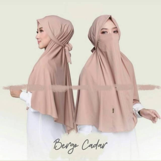 BERGO CADAR TALI STANDAR / BERGO CADAR / KHIMAR INSTAN
