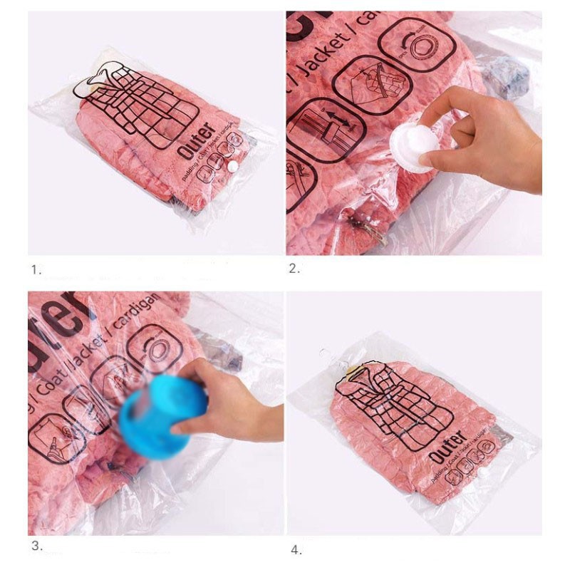 NEW ARRIVAL Angle Kantong Vakum Baju Vacuum Compression Bag Size L SN024 Transparent Grab Medan