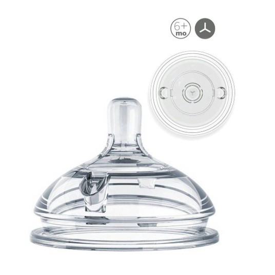 Comotomo Replacement Nipple Y Cut (6M+) Twin Pack – Botol Susu Bayi