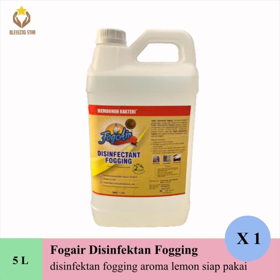 Fogair disinfectant FOGGING 5L LEMON desinfektan basmi virus bakteri