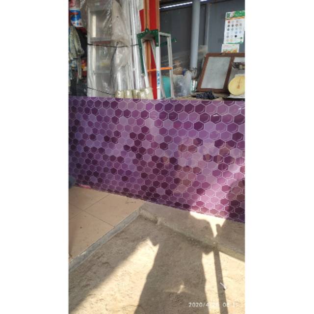 FIBER PAGAR UNGU SEGI 6