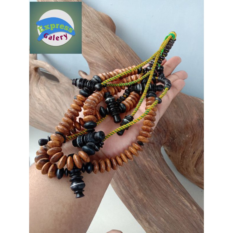 tasbih tijani kombinasi kelor emas + kelor hitam B 13
