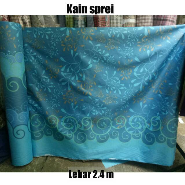 BAHAN KAIN SPREI MOTIF ABSTRACT ABSTRAK BUNGA GARIS STRIP SALUR METERAN / SPREI VINTAGE METERAN