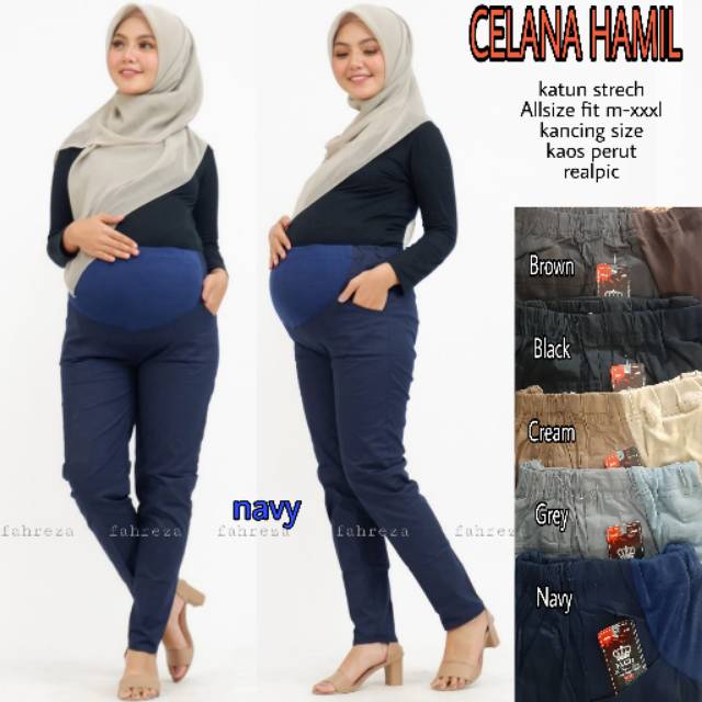  CELANA  HAMIL BUMIL  BHN KATUN  STRECH MELAR ALLSIZE FIT M 