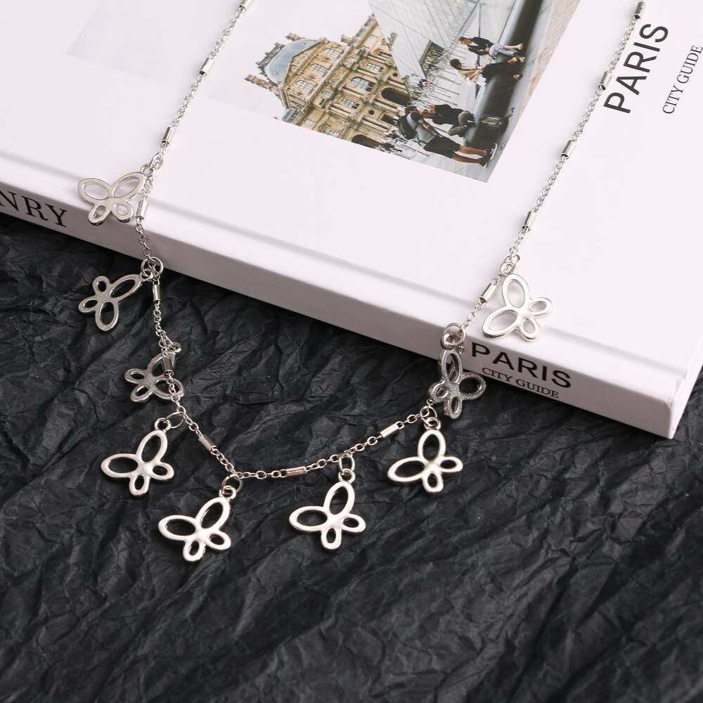 Kalung Choker Rantai Desain Hati Gaya Punk Gothik Untuk Wanita