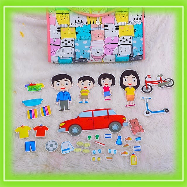 Playmat Anak Bayi Lipat Premium Tebal 1 Cm Karpet Matras !!! MOTIF RUMAH