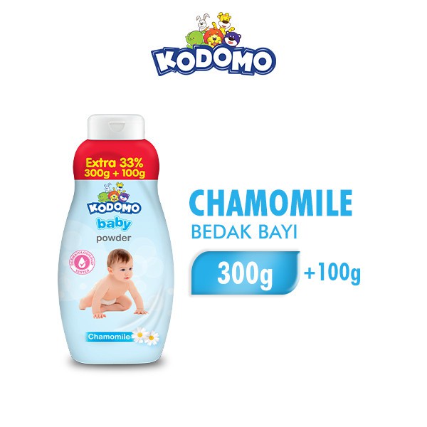 Kodomo Baby Powder Bedak Bayi Rice milk / chamomile 300g + 100 g