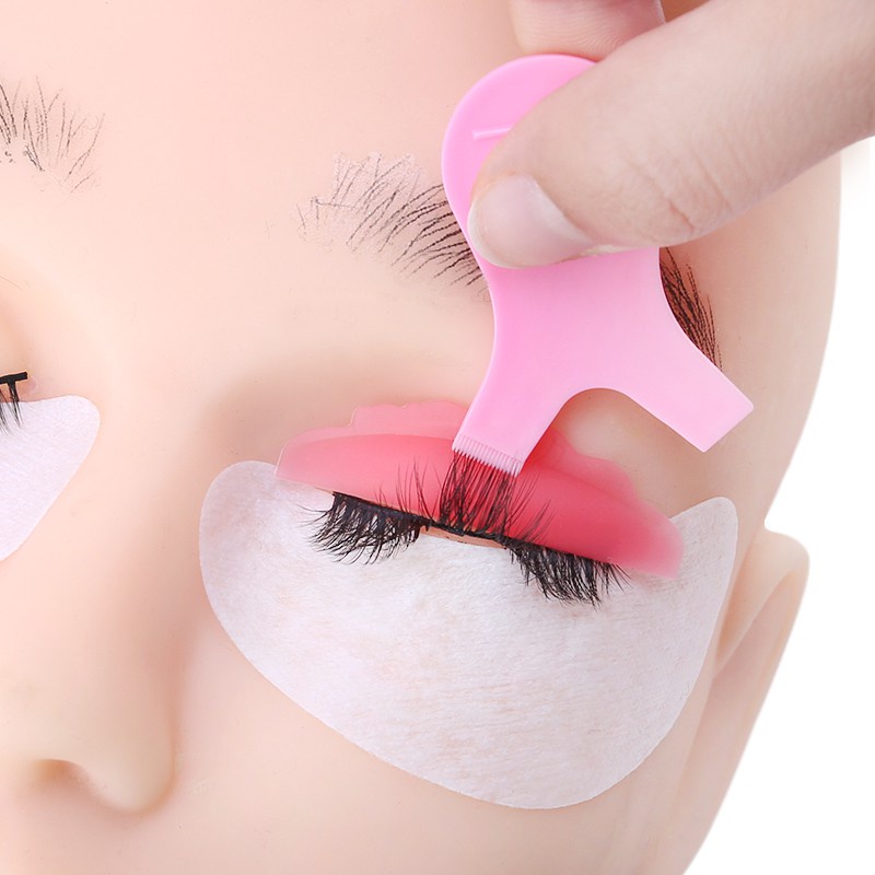 8pasang Silikon Eyelash Perm Pad Mendaur Ulang Batang Bulu Mata Perisai Mengangkat Penjepit Bulu Mata Makeup Aksesoris Alat Dengan Kotak