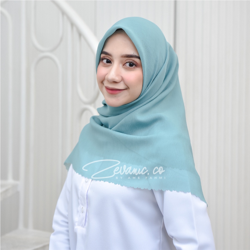 Hijab / Kerudung Corn Skin Finish Laser Cut Mudah Dibentuk Tidak Berbulu Best Material Corn skin Serat ( ORI ) By Zevanic.co