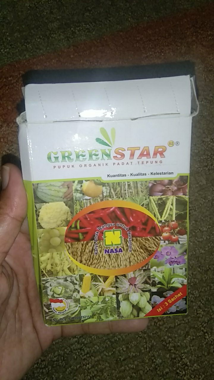 Pupuk Serbuk Greenstar Nasa Untuk Meningkatkan Pertumbuhan Tanaman Pangan,buah,dan Palawija