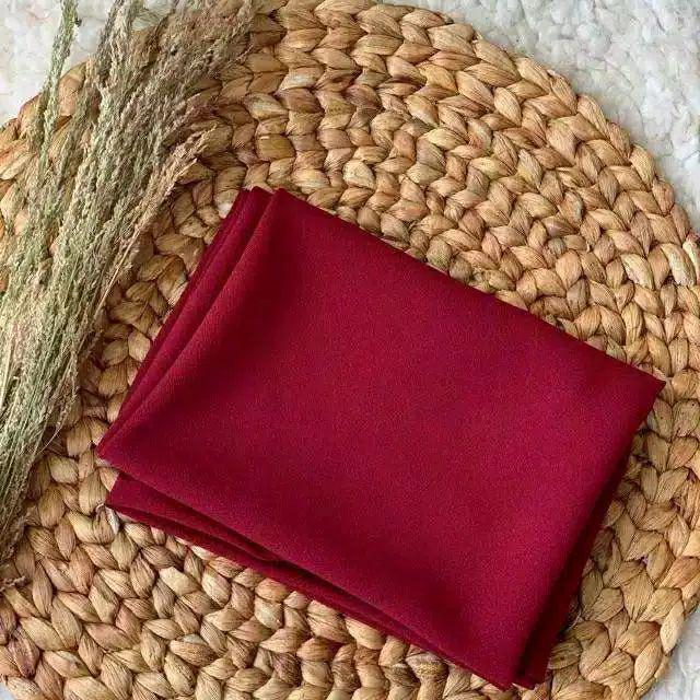 [FaFi] COD hijab bergo Diamond M/Bergo maryam/ nisma sakeena/ diamond hijab tanpa pet/Makassar murah-Maroon