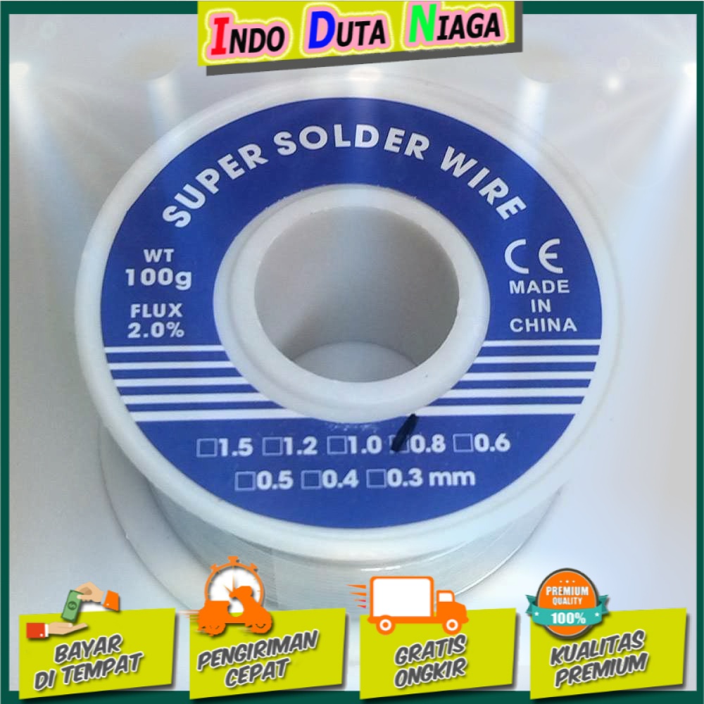 JICLASS Kawat Timah Solder 0.8mm 100gr - SWH010