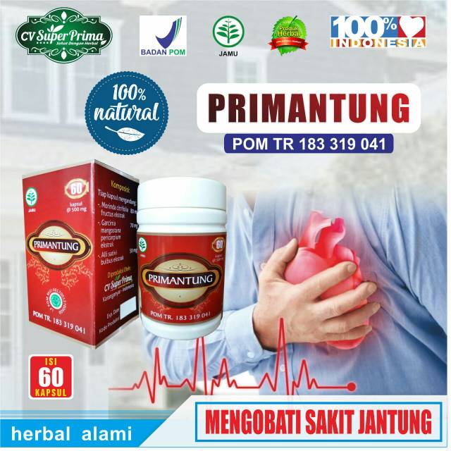 HERBAL EXTRAK JANTUNG ISI 60 UNTUK MENGOBATI  PENDERITA SAKIT JANTUNG