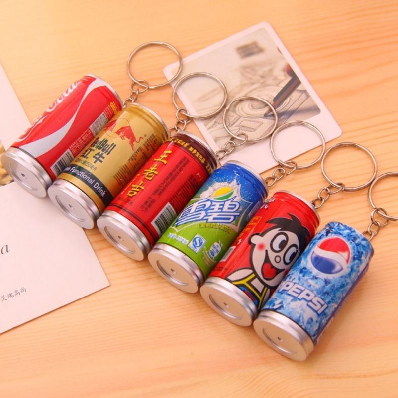 GK15 Gantungan Kunci Pulpen Minuman Kaleng