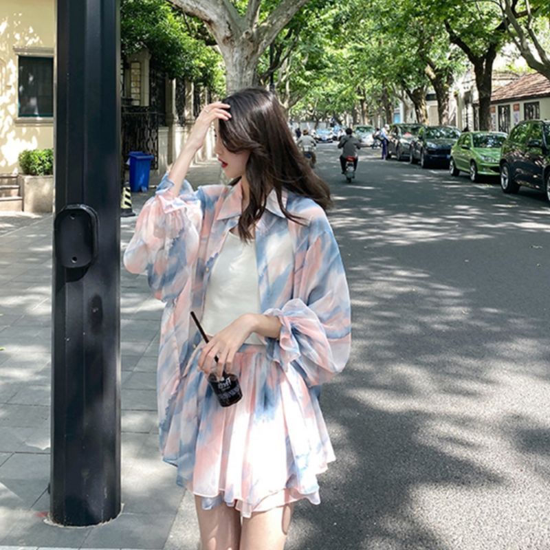MDLV ~ 6552 CIRRUS TIE DYE SET (3IN1) / STELAN KOREA KEKINIAN / SET WANITA / FASHION IMPORT WANITA
