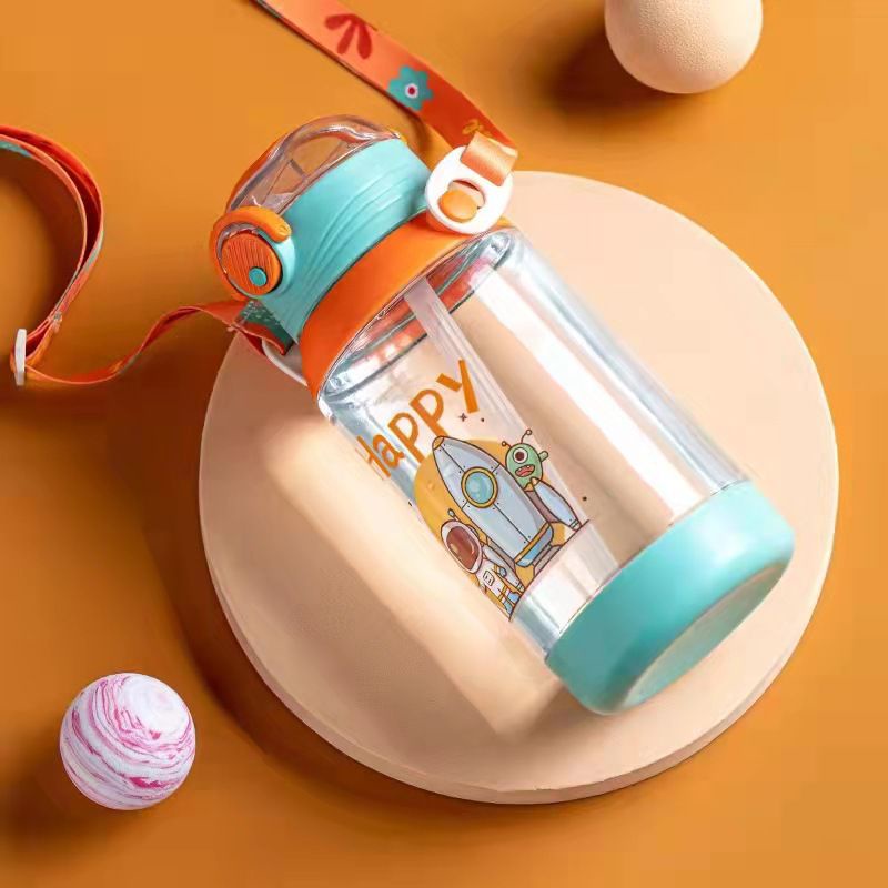 MARKASSHOP66--BOTTLE WITH TALI PANJANG KARAKTER ASTRONOT BOTOL AIR ANAK KIDS WATER [TY0909]