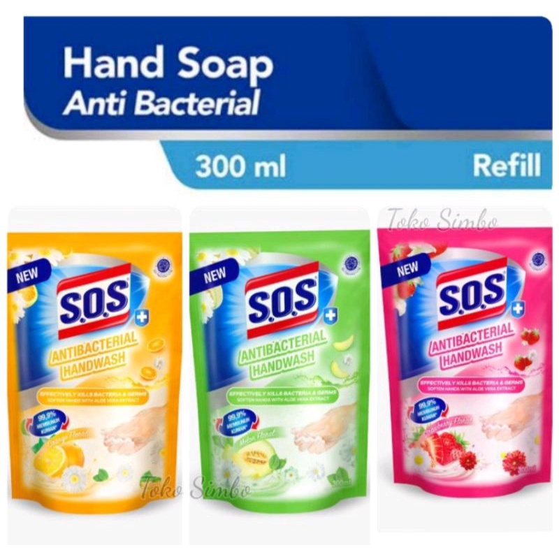 Sos Handsoap 300ml Sabun Cuci Tangan Refill