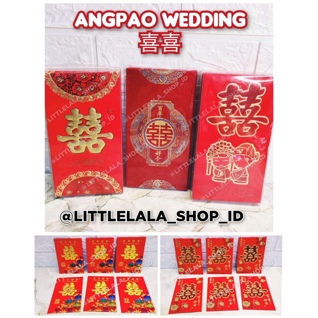 

Angpao Shuang Xi sanghi Panjang Pendek Pernikahan Tebal/Angpau Pernikahan/Angpao Wedding isi 6 pcs dan 28pcs/chinese wedding red packet/red envelopes/hongbao sangjit/sangle/hongbao/red packet/amplop wedding/ampau bainianhaohe/shuang xi/amplop merah/sanghi