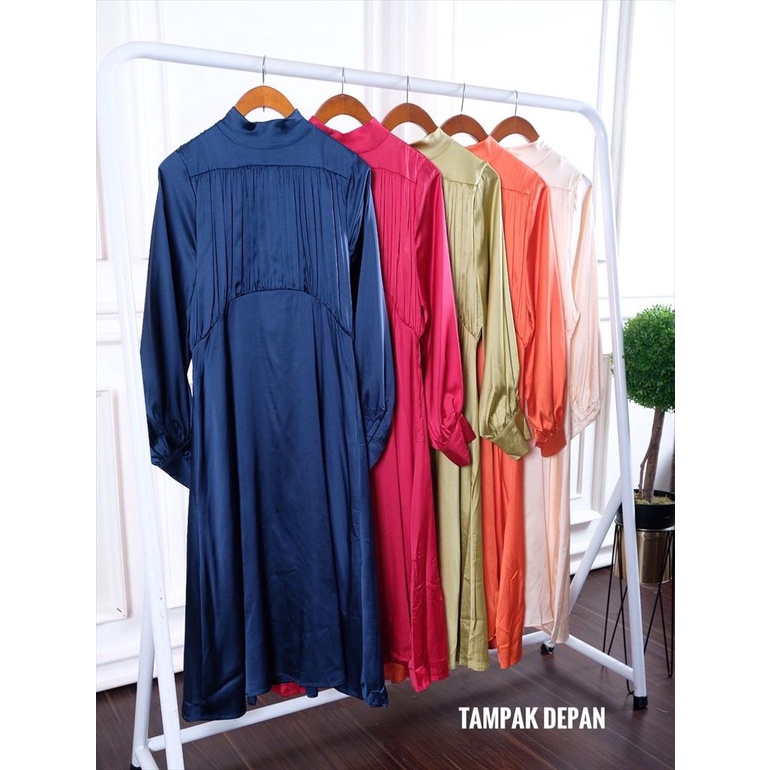 DRESS MAXI BAHAN SILK PREMIUM  BANGKOK BKK , MAXI DRESS