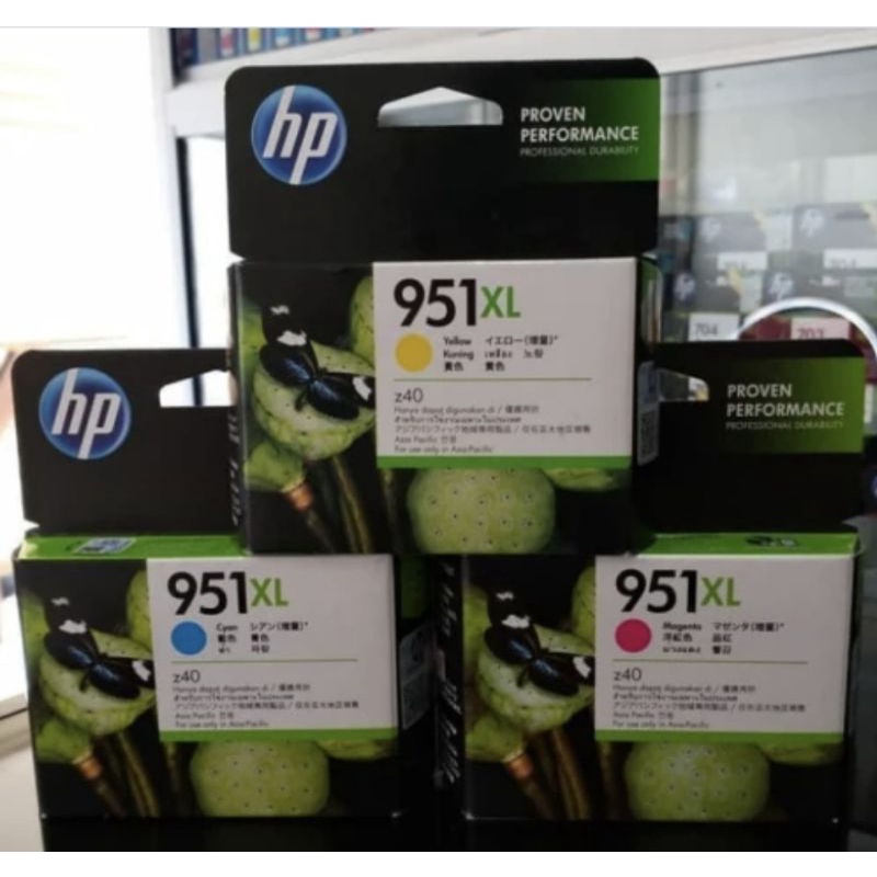 Cartridge hp 951xl  951 xl color original segel