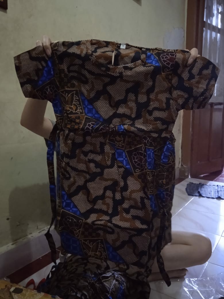 Batik Couple Keluarga Atasan Motif Sogan Loreng - Nivana Batik