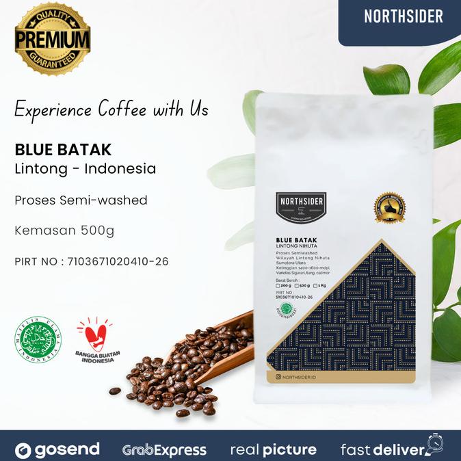 

[ COD ] BIJI KOPI ARABIKA BLUE BATAK SEMIWASHED - 500GR NORTHSIDER COFFEE GRATIS ONGKIR Kode 1027