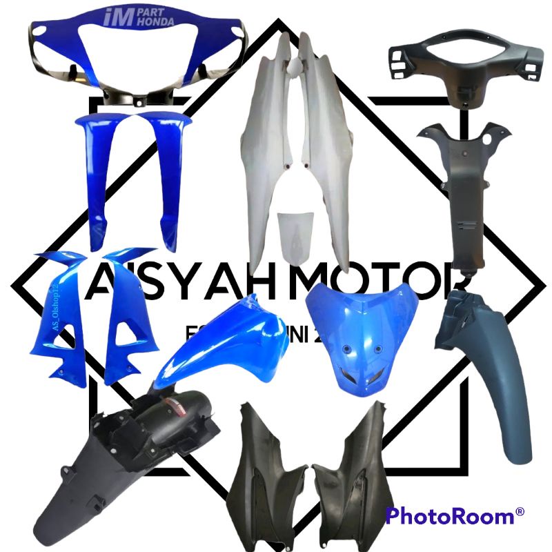 Full Bodi Honda Supra Fit New Tromol Warna Biru Silver