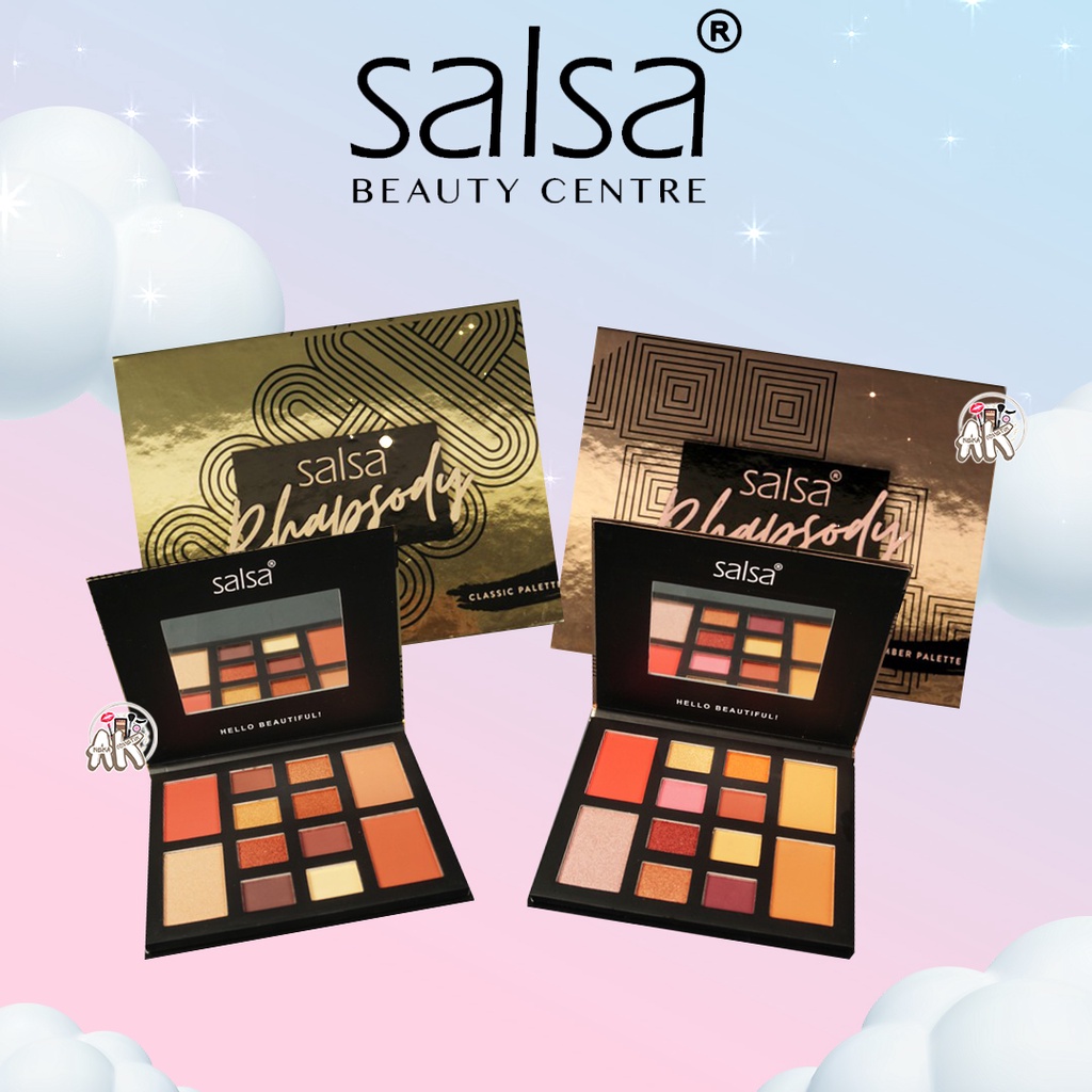 SALSA FACE PALETTE RHAPSODY / EYESHADOW PALETTE BLUSH ON CONTOUR HIGHLIGHTER