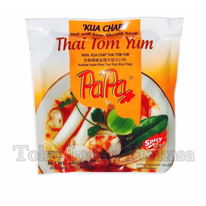 

PASTA-ANEKA- PAPA KUACHAP 50 GRM ORIGINAL / PAPA KUACHAP TOM YUM - ORIENTAL -ANEKA-PASTA.