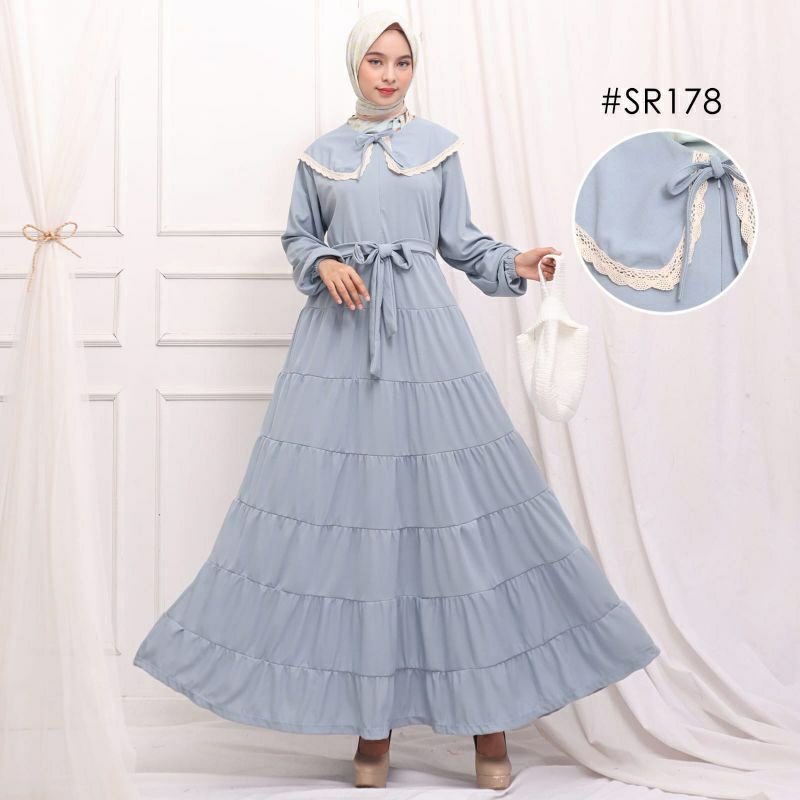 dress vanesha busui bahan voxy premiun