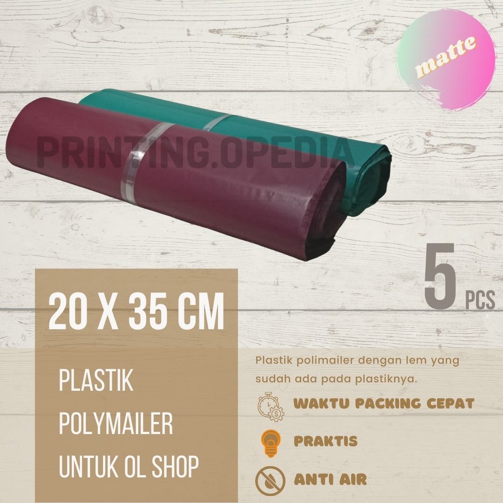 

Plastik Polymailer 25x35cm (5 pcs) - Matte