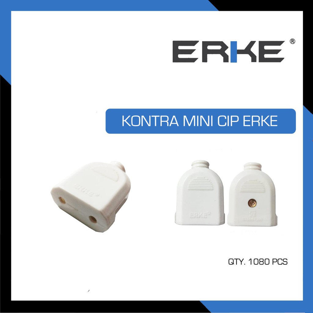 ST-380 Erke CIP Kontra Steker Biasa Gepeng Mini CIP / Colokan