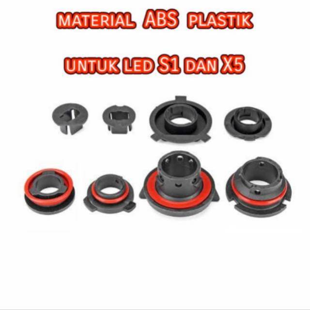 Ready Stock Adapter untuk LED X3 / X5 / S1 soket H8/H9/H11/H16/HB3/HB4/HiR2 9012 / D1S/D2S