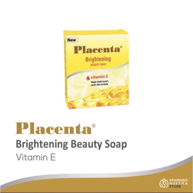 Sabun Placenta Brightening Beauty Soap Vitamin E