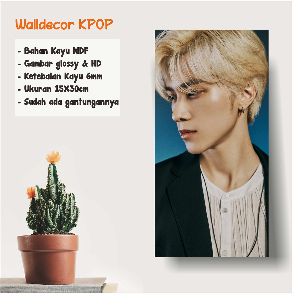 Walldecor Hendery NCT 2020 Resonance Ukuran 15x30cm Wall Decor Poster Kayu Hiasan Dinding KPOP Korea