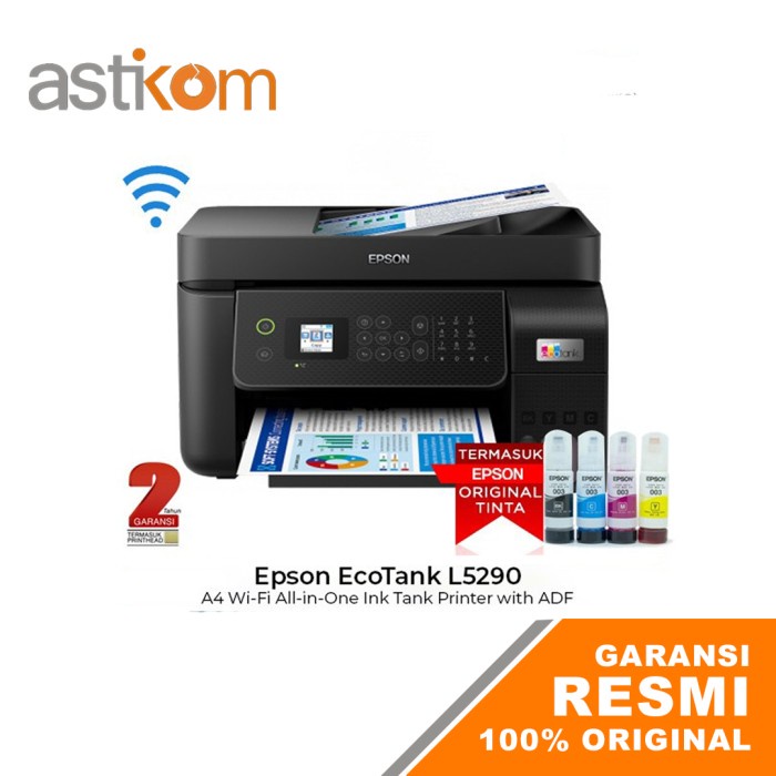 Printer EPSON L5290 EcoTank A4 WiFi Print Scan Copy Fax with ADF